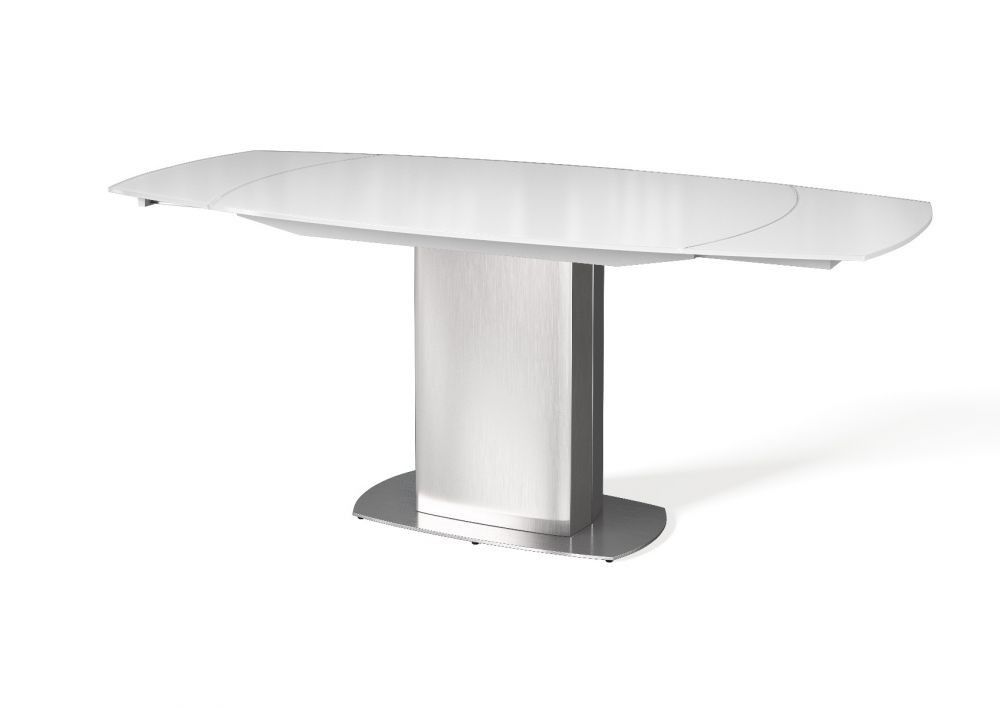 Oakwood Oscar Grey Tempered Glass Swivel Dining Table Set