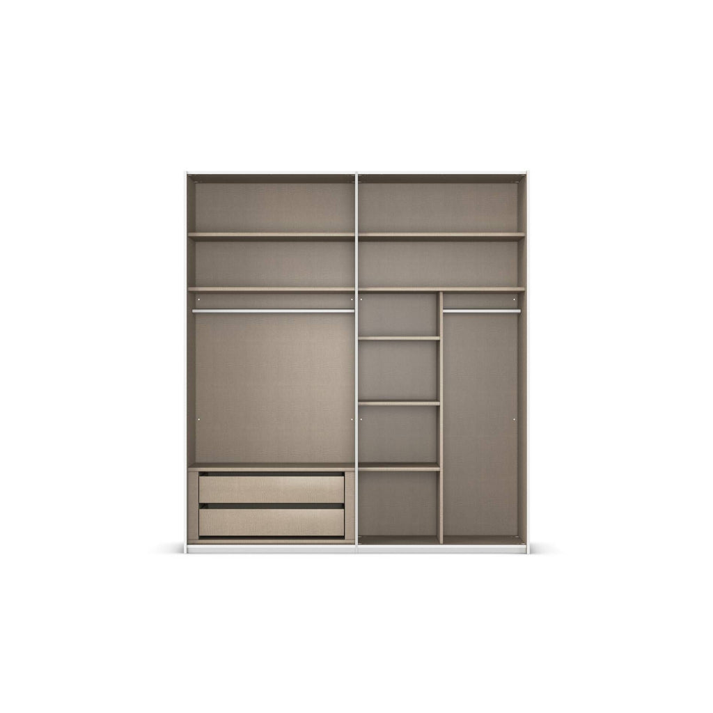 Oakwood Rauch Contido 2 Door Sliding Wardrobe With Mirror