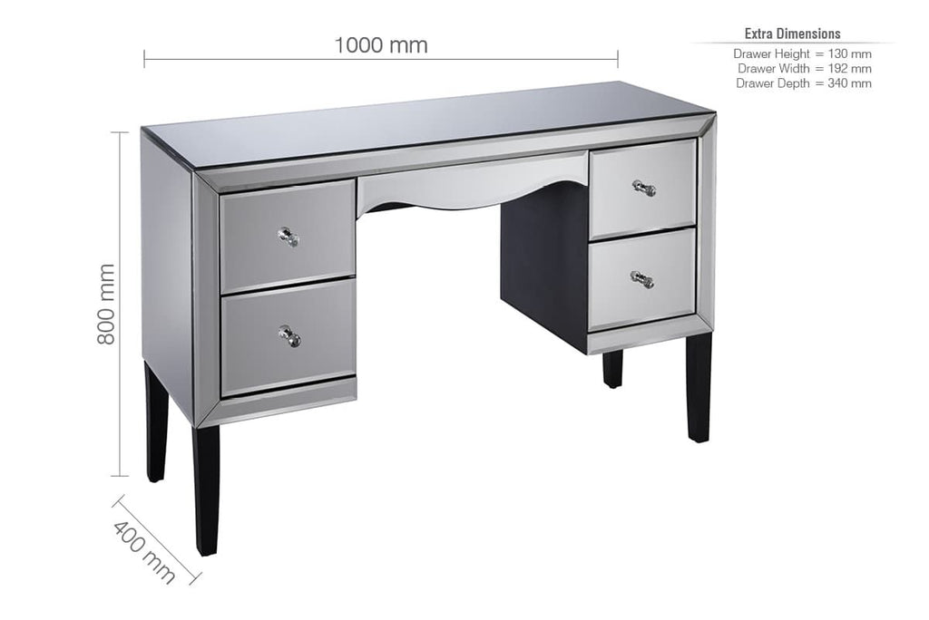 Oakwood Premier 4 Drawer Dressing Table