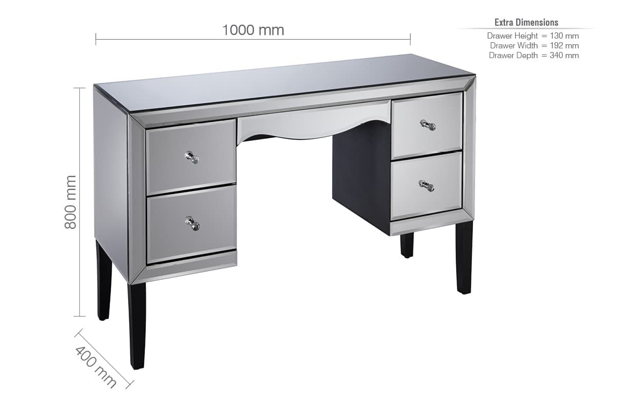Oakwood Premier 4 Drawer Dressing Table