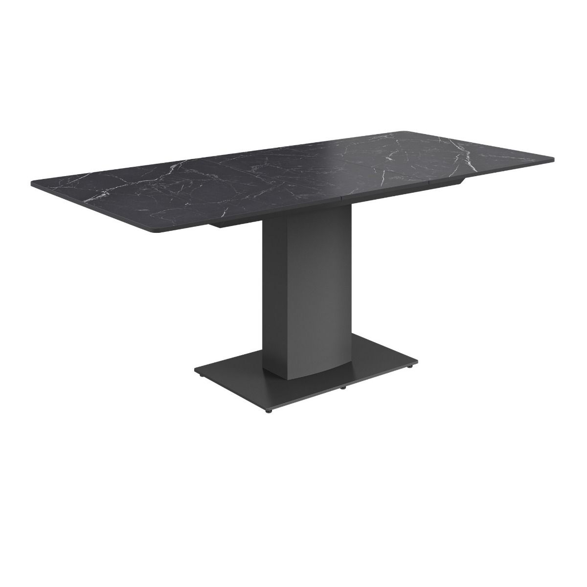 Oakwood Pavico Matte Ceramic Extending Dining Table Set