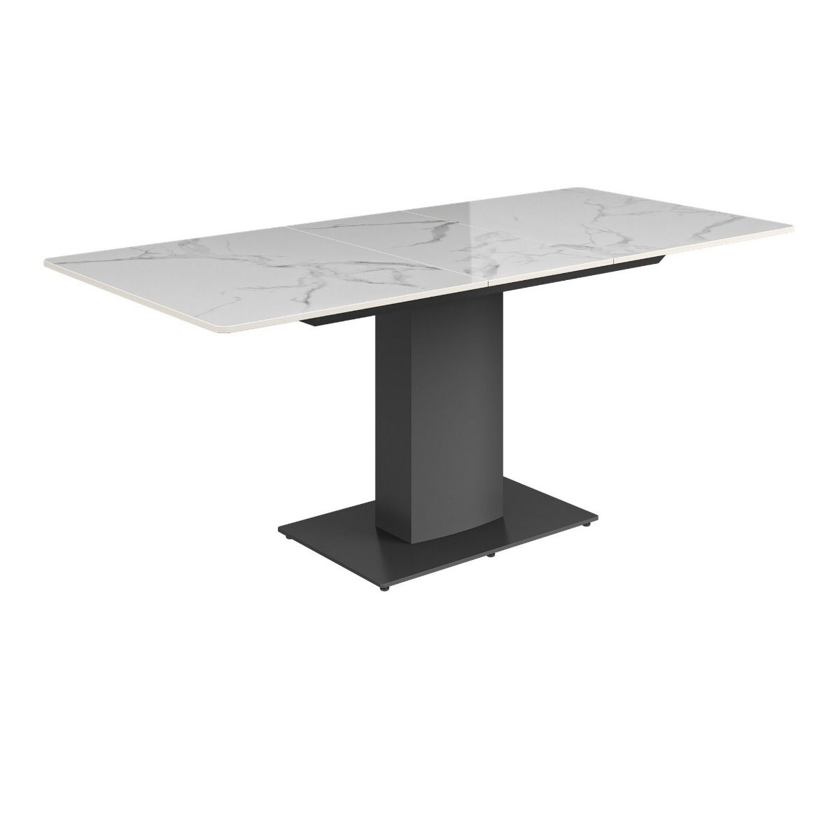 Oakwood Pavico Gloss Ceramic Extending Dining Table Set