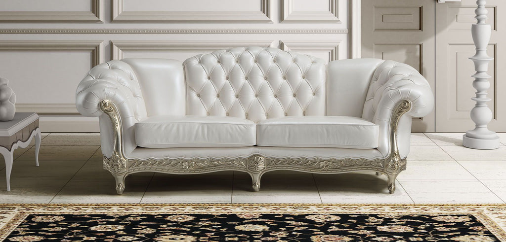Oakwood Newtrend Concepts  Classic Italian Style Botticelli Premium Quality Leather Sofa