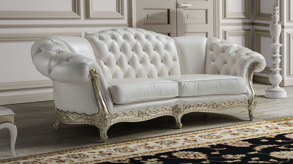 Oakwood Newtrend Concepts  Classic Italian Style Botticelli Premium Quality Leather Sofa