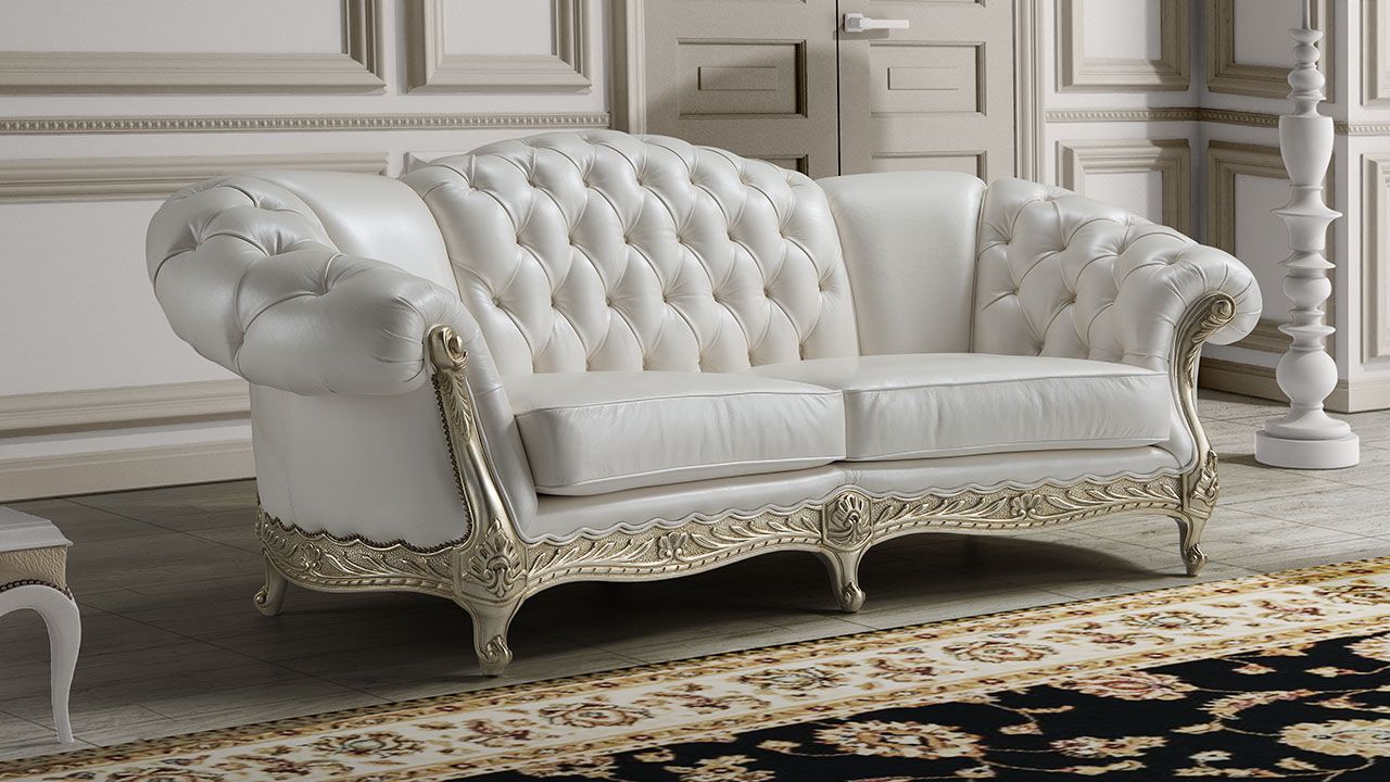 Oakwood Newtrend Concepts  Classic Italian Style Botticelli Premium Quality Leather Sofa