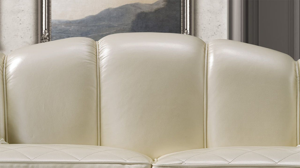 Oakwood Newtrend Concepts Carlos The Classic Style Supreme Quality Italian Leather Sofa