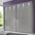 Oakwood Wiemann Berlin Pebble Grey Glass Sliding Door Wardrobe