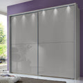 Oakwood Wiemann Berlin Pebble Grey Glass Front Sliding Door Wardrobe