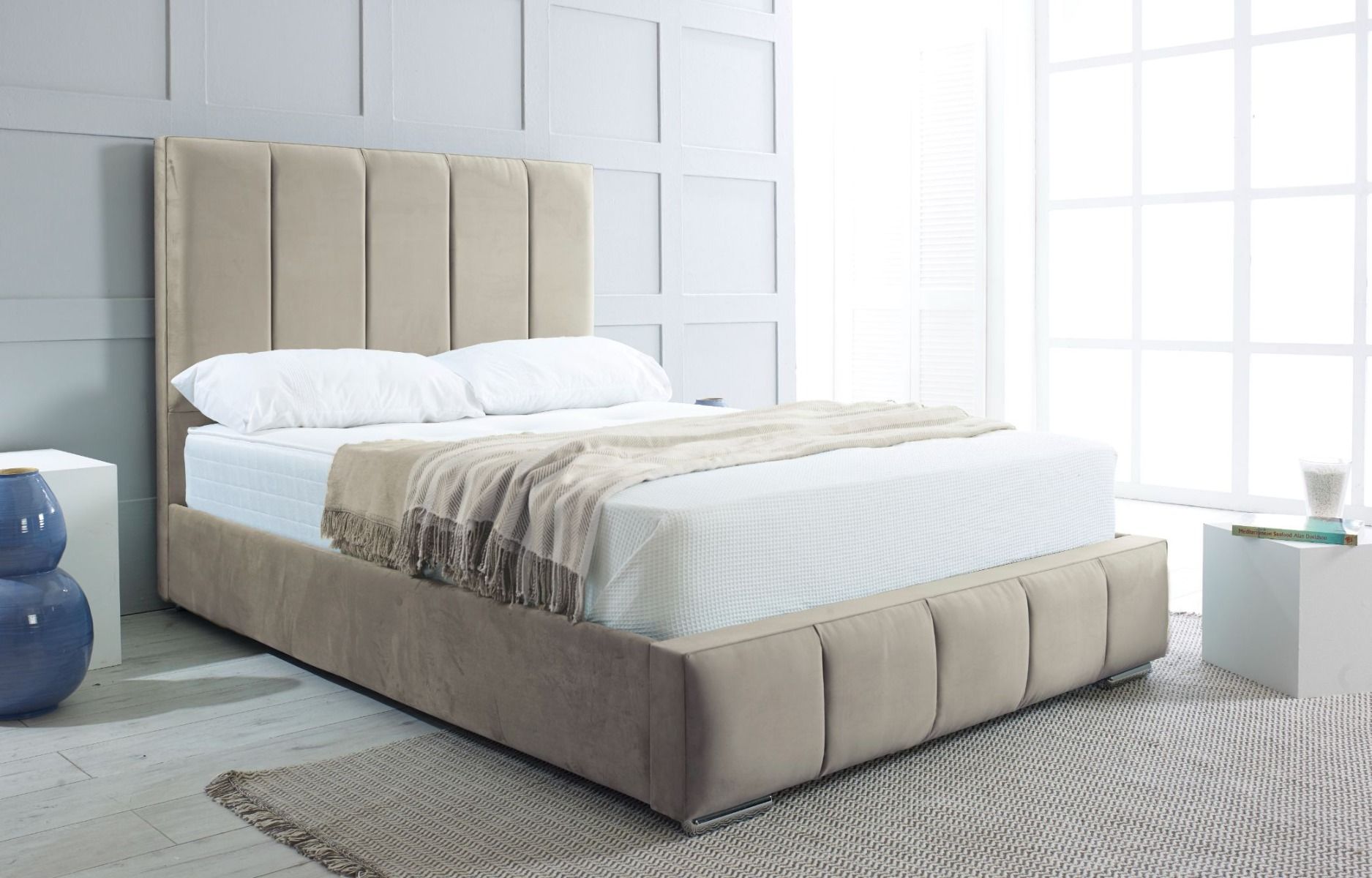 Oakwood Quito Fabric Upholstered Bed Frame