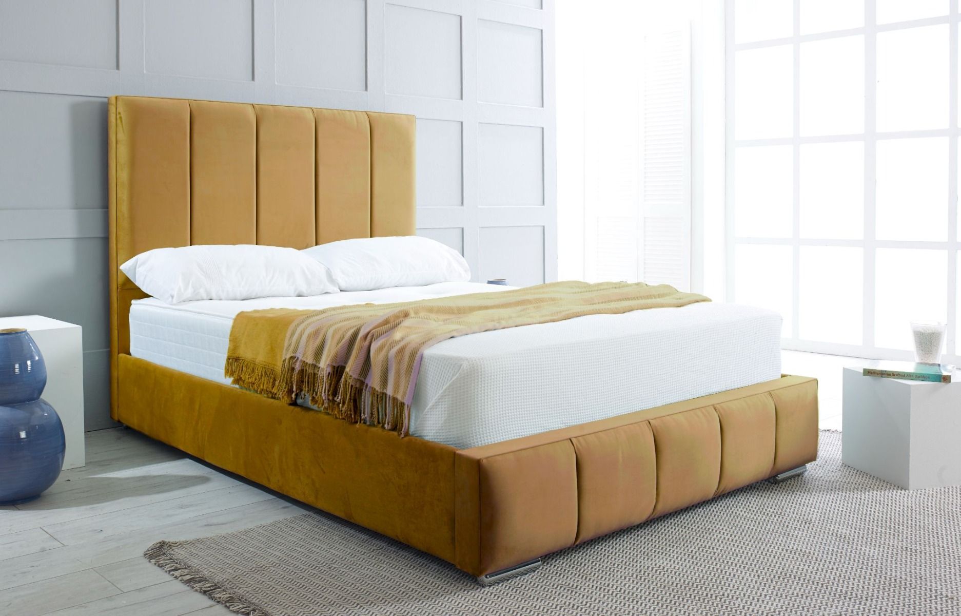 Oakwood Quito Fabric Upholstered Bed Frame