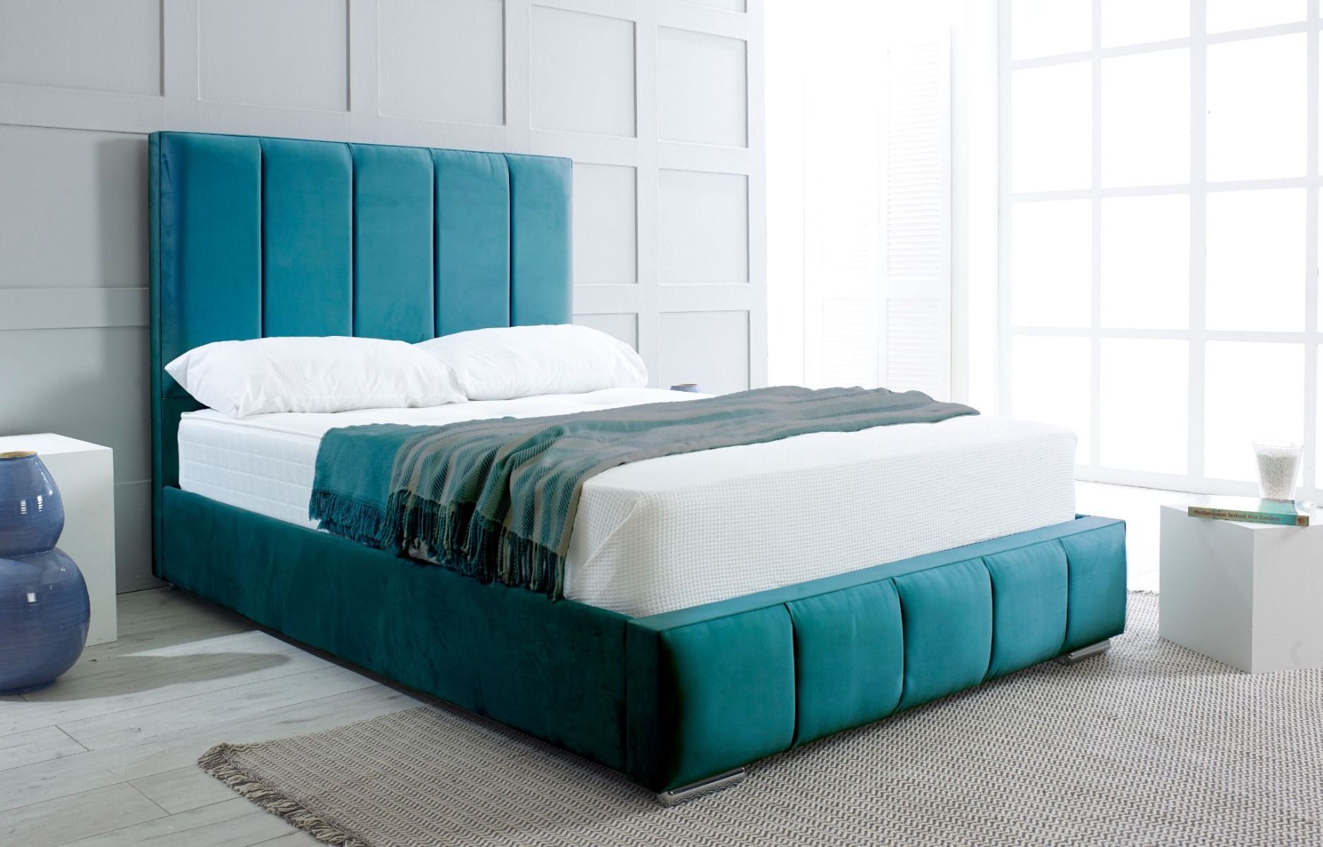 Oakwood Quito Fabric Upholstered Bed Frame