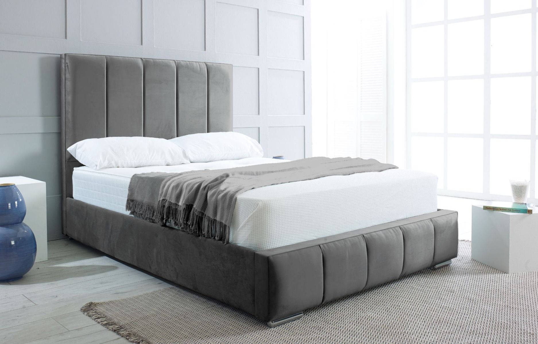 Oakwood Quito Fabric Upholstered Bed Frame