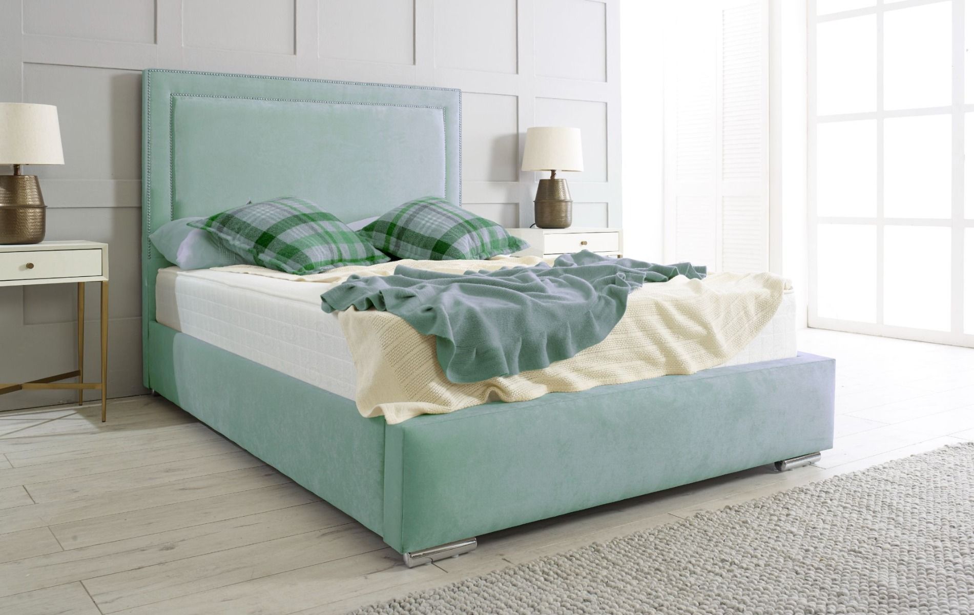 Oakwood Vienna Fabric Upholstered Bed Frame