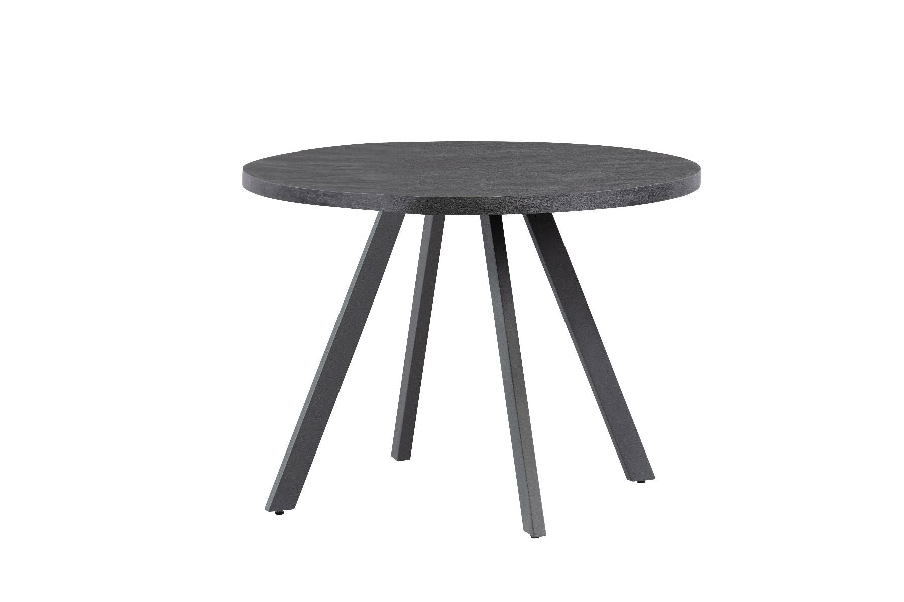 Oakwood Picasso 1.07m Round Dining Table - Dark Grey