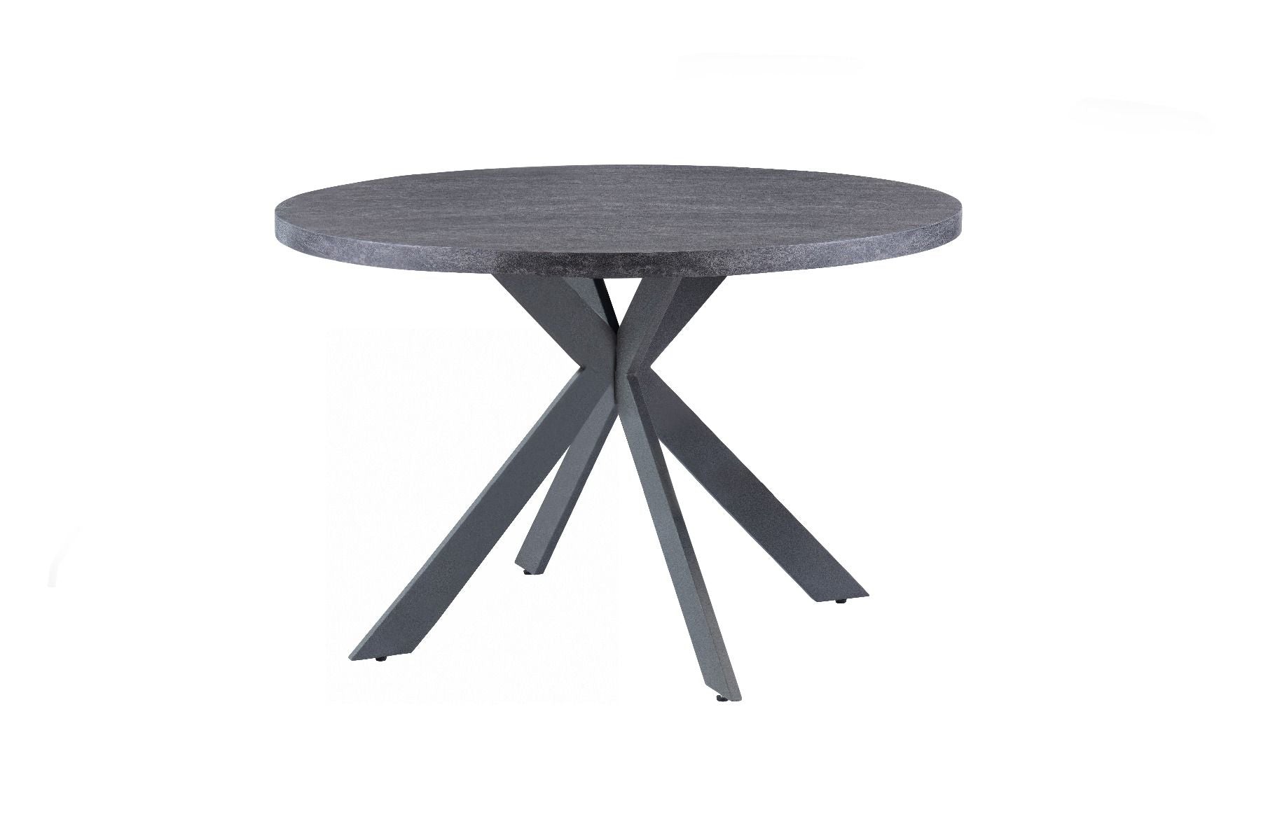 Oakwood Picasso 1.2m Round Dining Table - Dark Grey