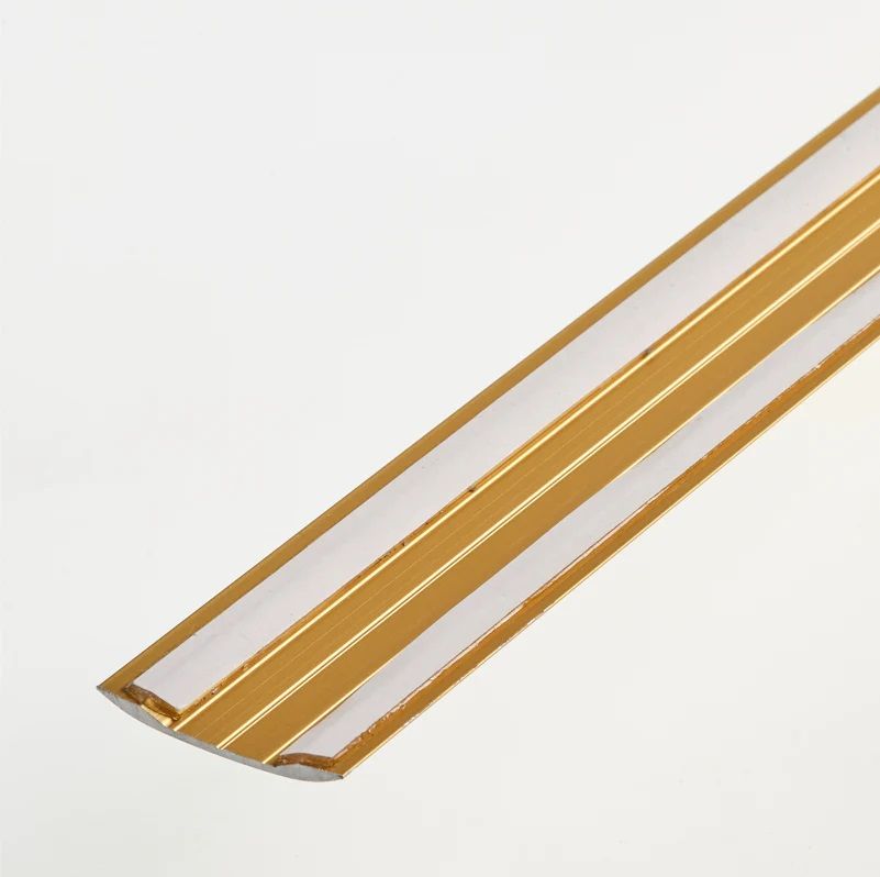 Oakwood 0.9M METAL COVERSTRIP SILVER/GOLD SELF ADHESIVE