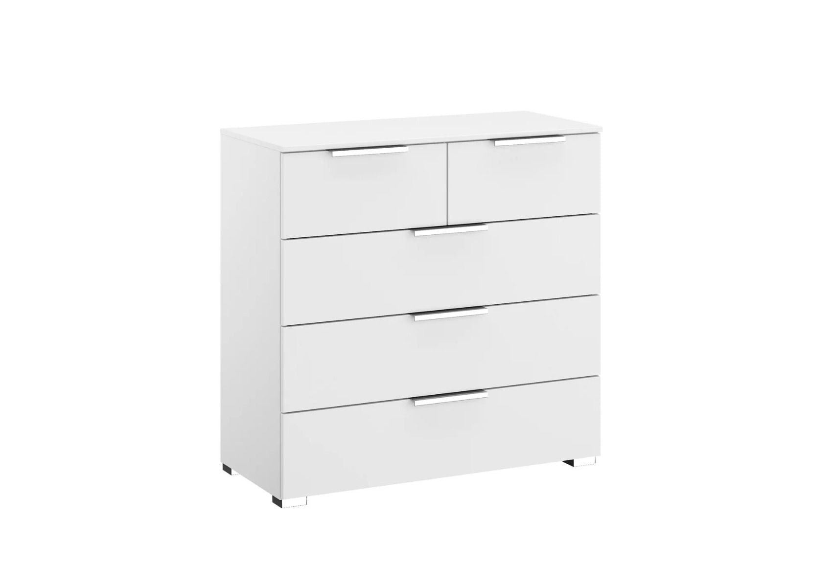 Oakwood Rauch Fontana Decor 5 Drawer Chest - Choice of White, Silk Grey or Graphite Colour