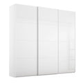 Oakwood Rauch Kulmbach White High Gloss 3 Sliding Door Wardrobe 203CM Wide