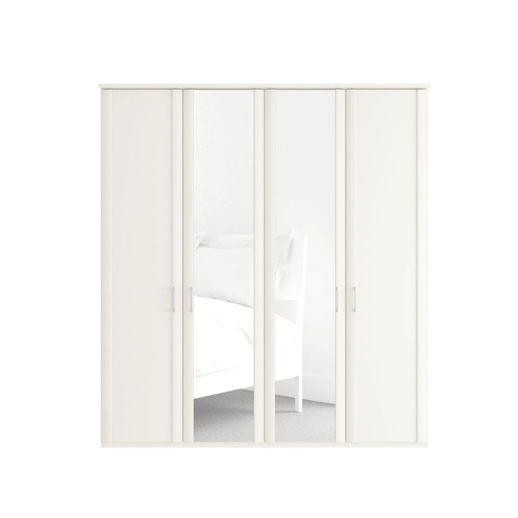 Oakwood Wiemann Oxfordia 4 Door Hinged Wardrobe With Mirror