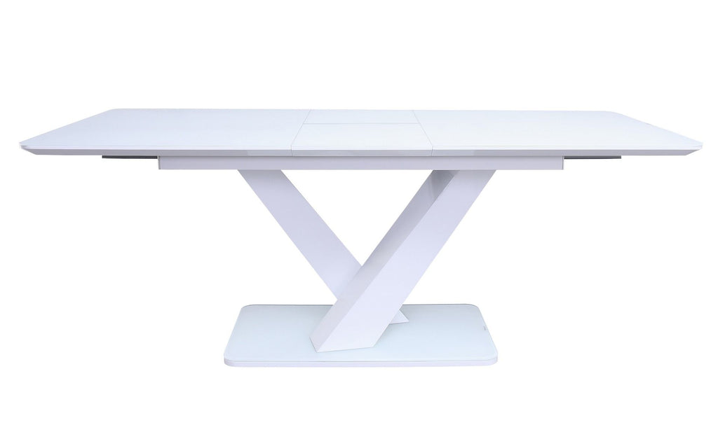 Oakwood Rafaelo High Gloss White 1600/2000 Ext Dining Table