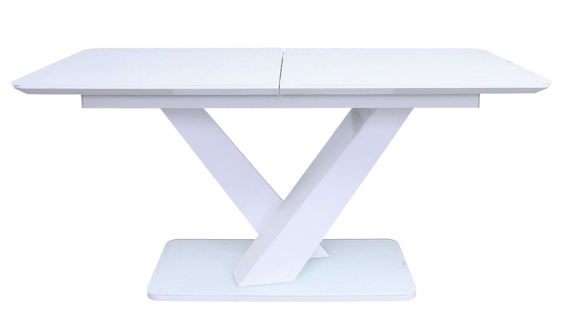 Oakwood Rafaelo High Gloss White 1200/1600 Ext Dining Table