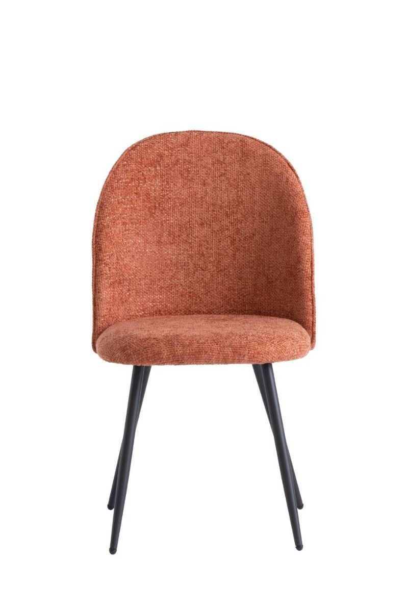 Oakwood 4 x Ramona Fabric Dining Chair - Rust