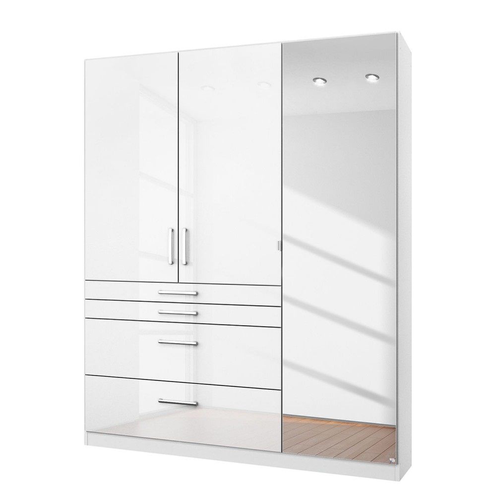 Oakwood Homburg Alpine White 3 Door Combi Wardrobe