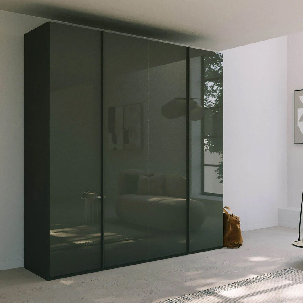 Oakwood Rauch Skat Meridian 5 Hinged Door Wardrobe Glass Finish