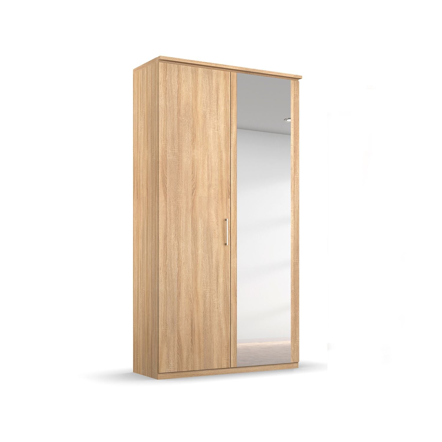 Oakwood Rauch Tellin 2 Hinged Door Wardrobe 1 Mirror Door