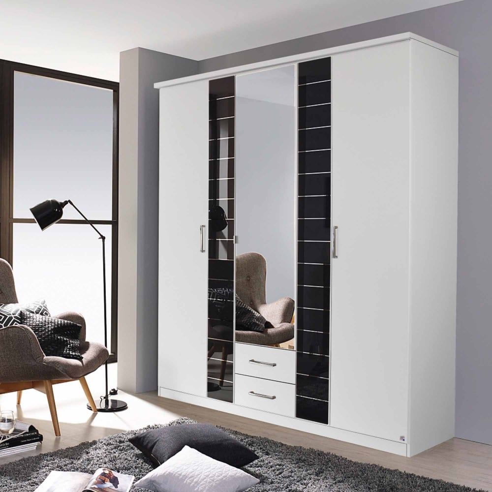 Oakwood Rauch Terano Hinged Door Combi Wardrobe