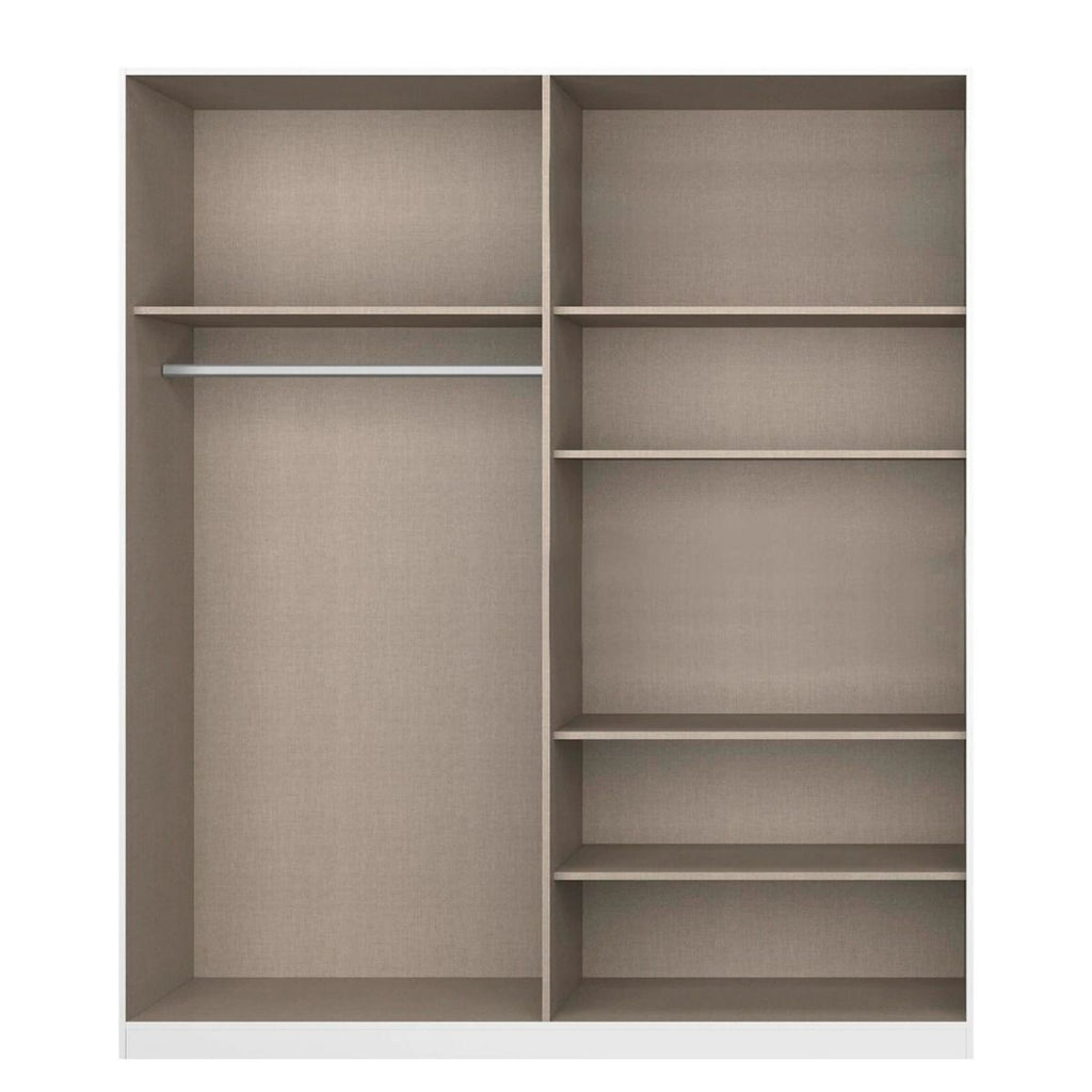 Oakwood Rauch Alabama Alpine White 4 Door Hinged Wardrobe