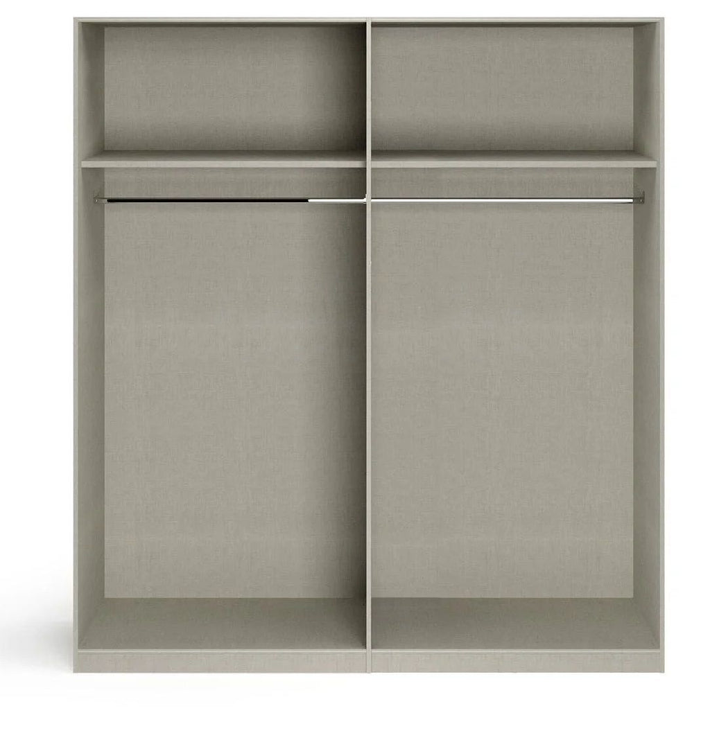 Oakwood Rauch Alabama Alpine White With Mirror 4 Door Hinged Wardrobe