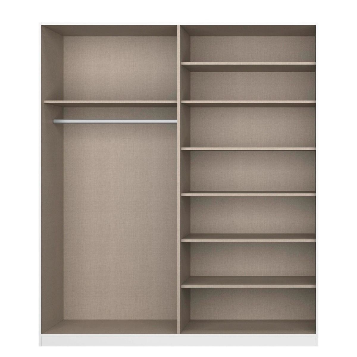 Oakwood Rauch Alabama Alpine White 4 Door Hinged Wardrobe