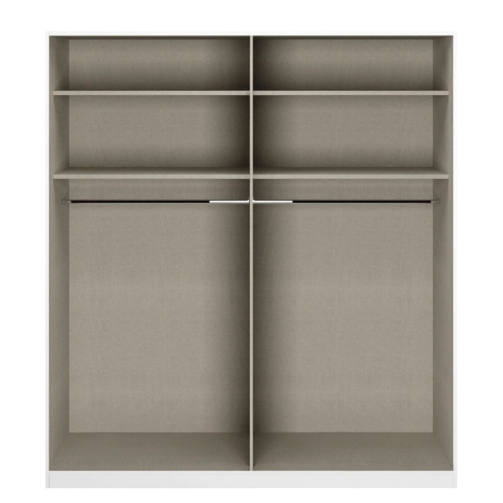 Oakwood Rauch Alabama Alpine White 4 Door Hinged Wardrobe