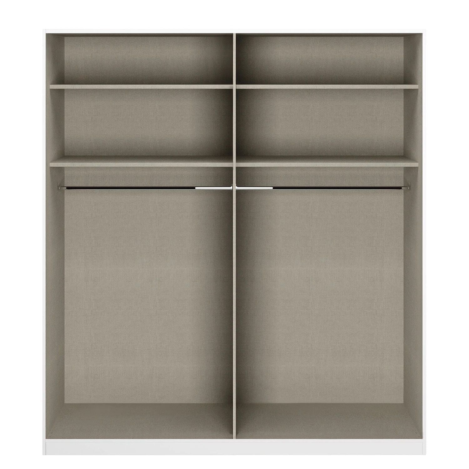 Oakwood Rauch Versity 4 Door Glass Hinged Wardrobe