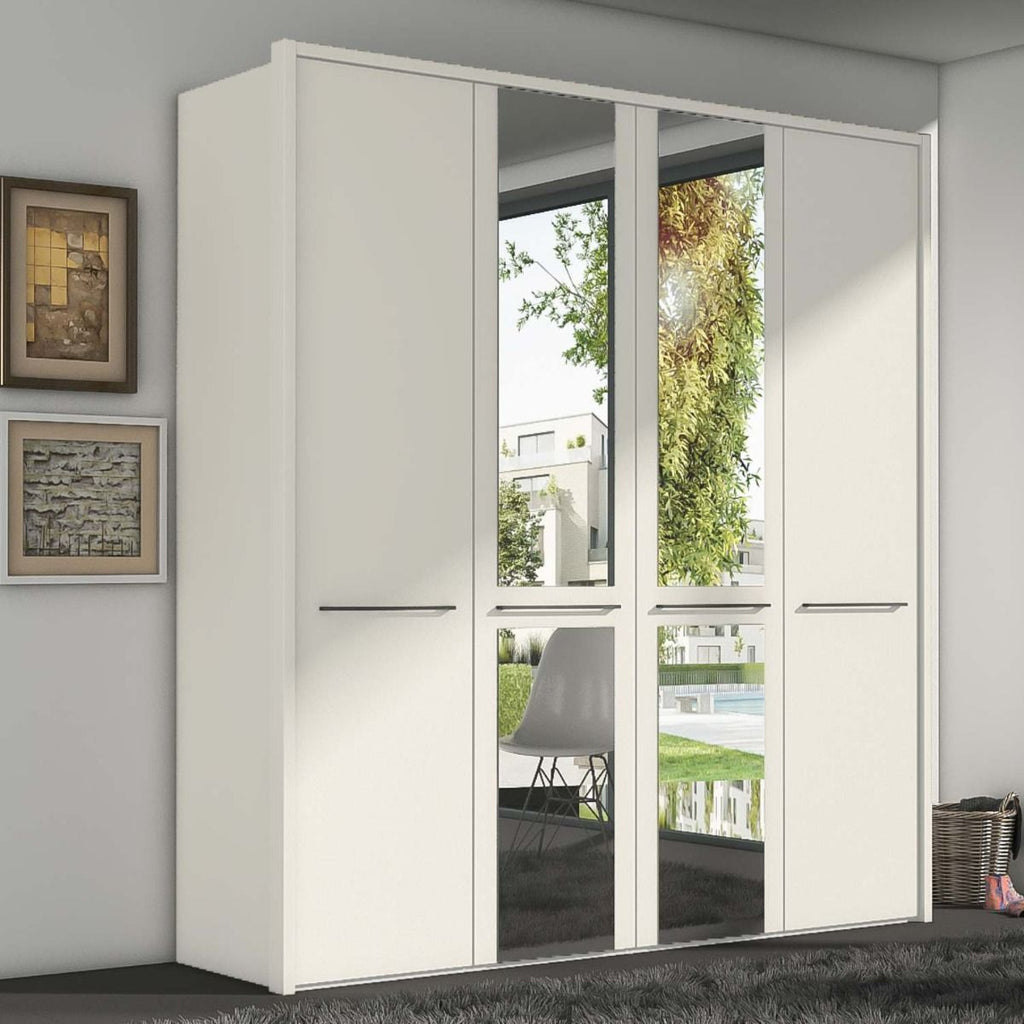 Oakwood Wiemann Cairns White 4 Door Hinged Wardrobe - 200CM