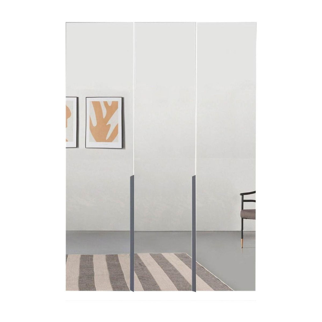 Oakwood Rauch Epsilon Full mirror 3 Door Hinged 136CM Wardrobe