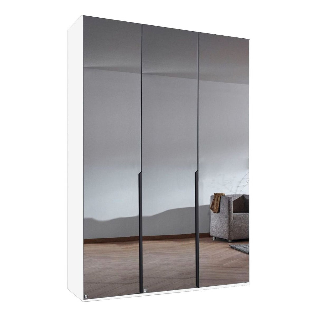 Oakwood Rauch Epsilon Full mirror 3 Door Hinged 136CM Wardrobe
