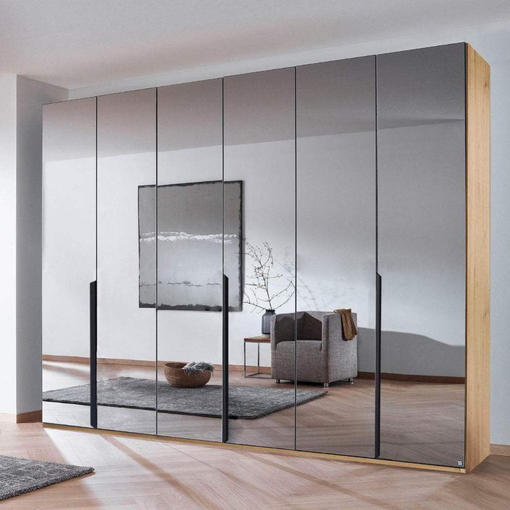Oakwood Rauch Epsilon with mirror 6 Door Hinged 271CM Wardrobe