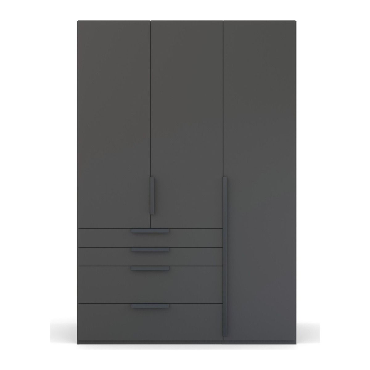 Oakwood Rauch Purisma Graphite 3 Door Hinged  Combi Wardrobe