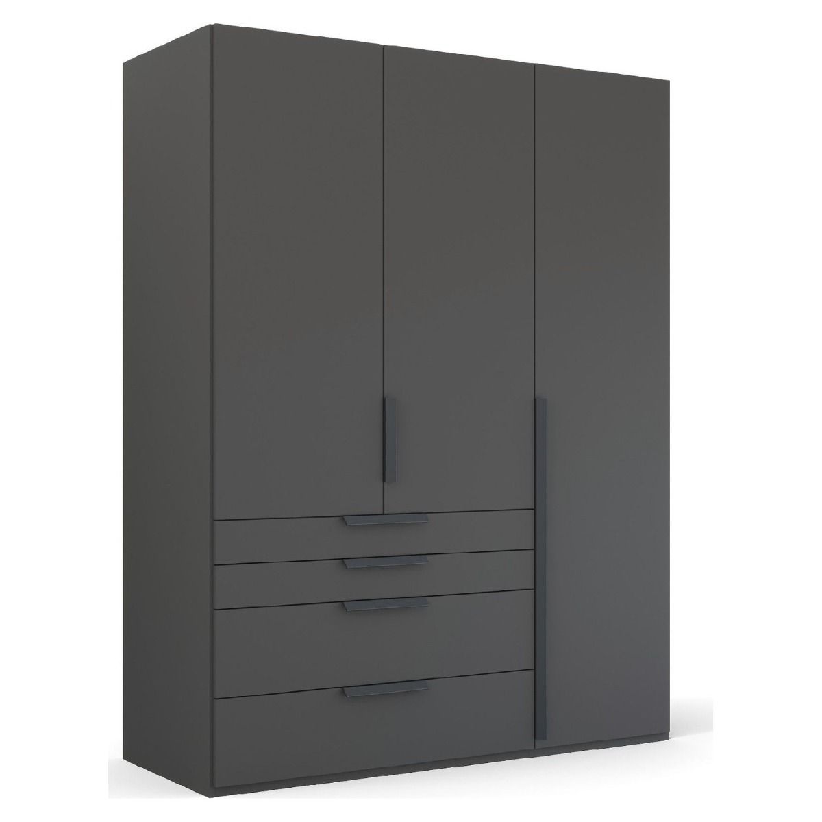 Oakwood Rauch Purisma Graphite 3 Door Hinged  Combi Wardrobe