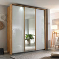 Oakwood Rauch Kulmbach Glass & Mirror 3 Sliding Door Wardrobe