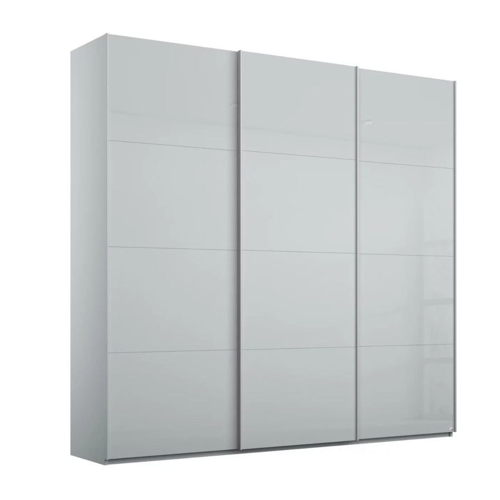 Oakwood Rauch Kulmbach Silk Grey Glass 3 Sliding Door Wardrobe