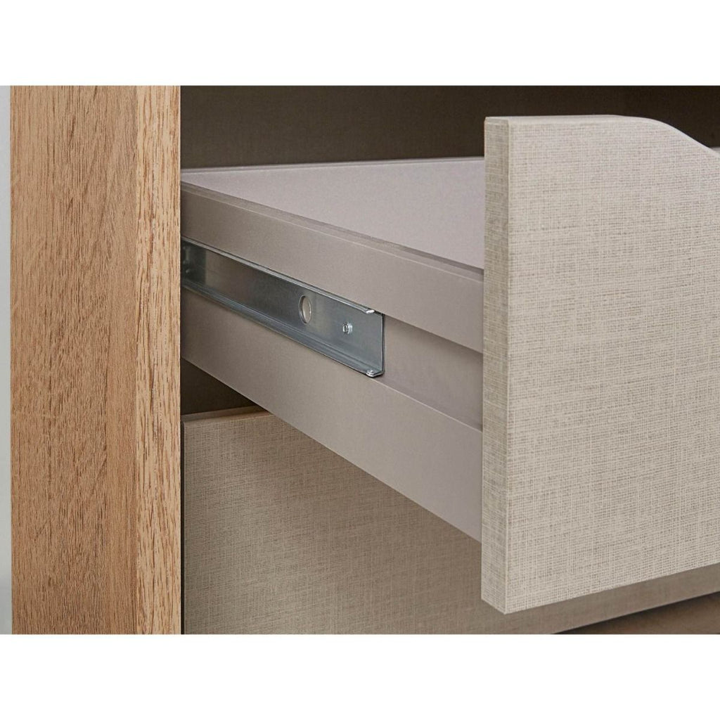 Oakwood Rauch Tubona Sonoma Oak 3 Sliding Door Wardrobe with Premium Interior