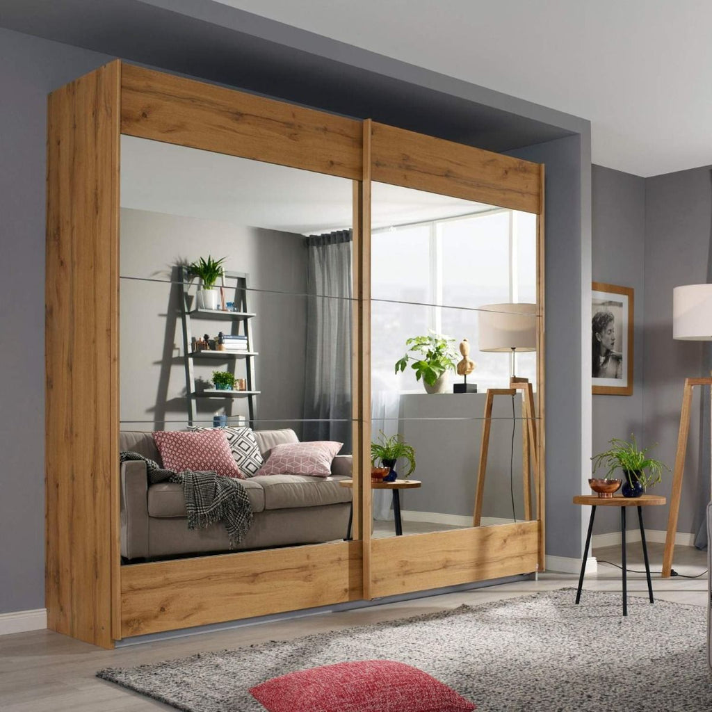 Oakwood Rauch Malibu Artisan Oak 1.81M Sliding Door Wardrobe