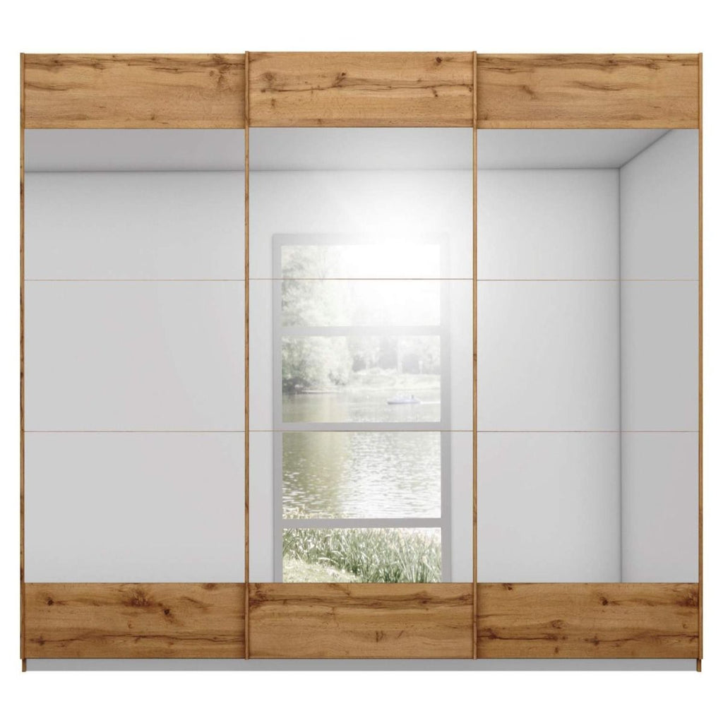 Oakwood Rauch Malibu Artisan Oak 3 Sliding Door Wardrobe