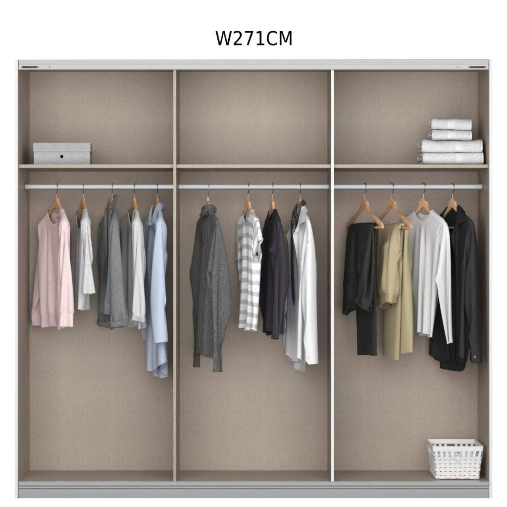 Oakwood Rauch Malibu Artisan Oak 3 Sliding Door Wardrobe