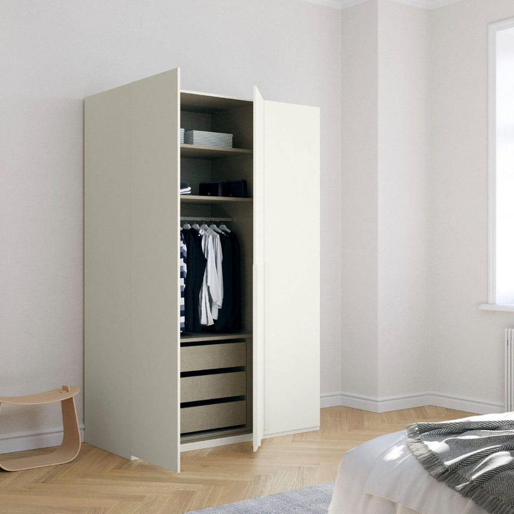 Oakwood Rauch Purisma 3 Door Hinged White Fully Loaded Wardrobe 150CM