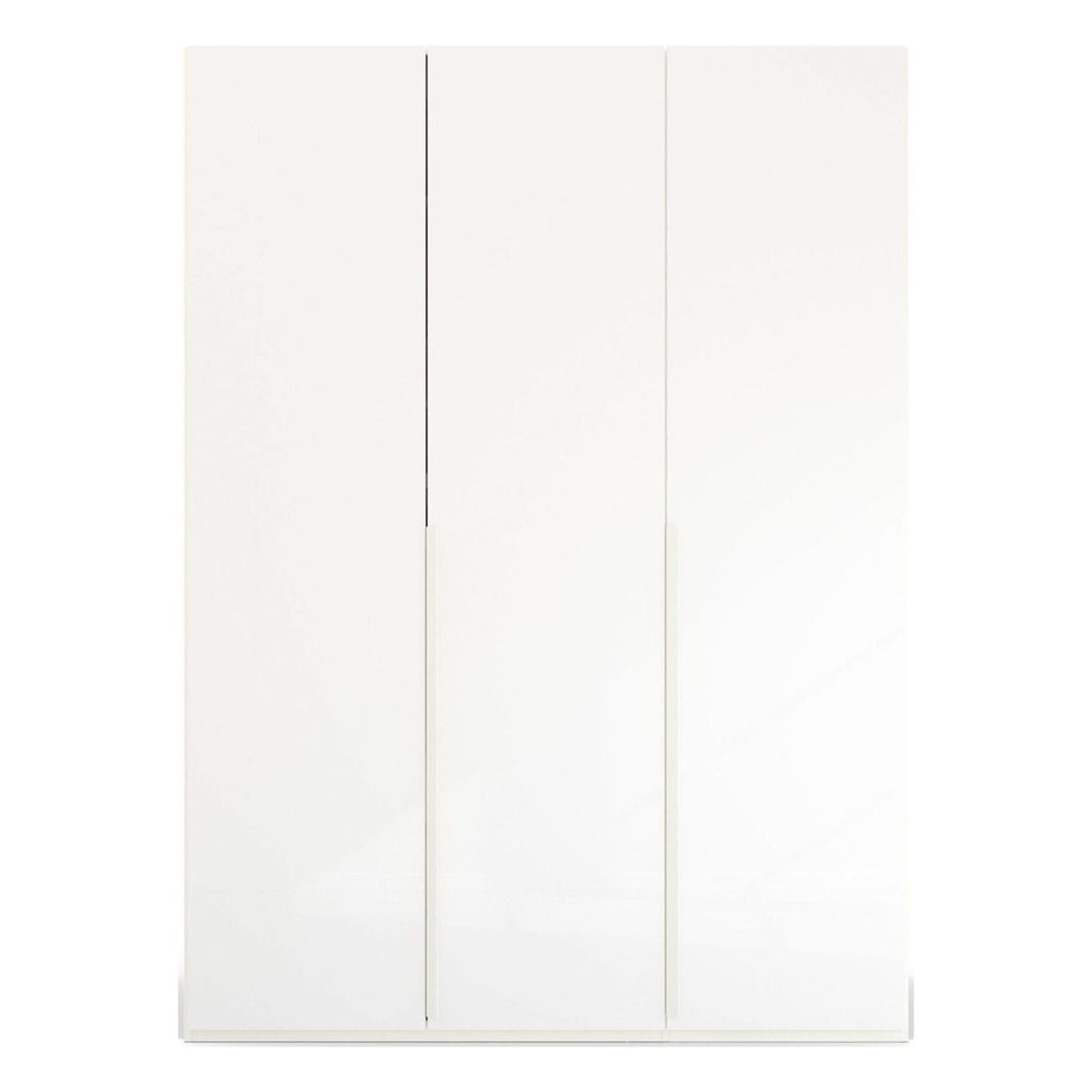 Oakwood Rauch Purisma 3 Door Hinged White Fully Loaded Wardrobe 150CM