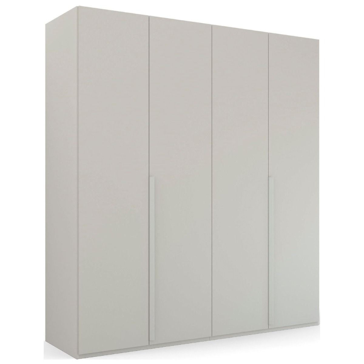 Oakwood Rauch Purisma 4 Door Hinged Silk Grey Fully Loaded Wardrobe